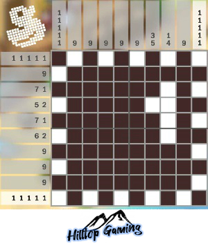 Solution to the B11 Postage Stamp puzzle on Picture Cross in the World's Biggest Puzzle pack.