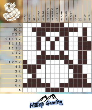 Solution to the B3 Snowman puzzle on Picture Cross in the World’s Biggest Puzzle pack.