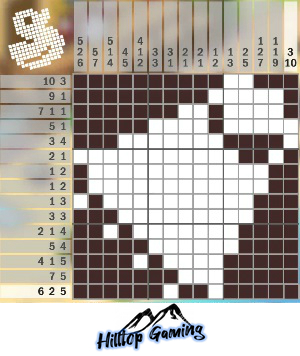 Solution to the B9 Badminton puzzle on Picture Cross in the World's Biggest Puzzle pack.