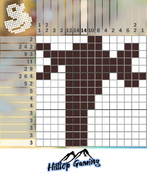 Solution to the D5 Wrench puzzle on Picture Cross in the World's Biggest Puzzle pack.