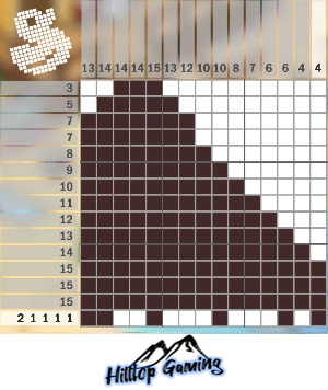Solution to the F10 Piano puzzle on Picture Cross in the World’s Biggest Puzzle pack.