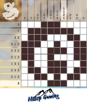 Solution to the F17 Cookies puzzle on Picture Cross in the World’s Biggest Puzzle pack.