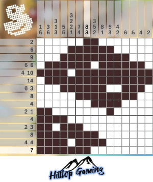 Solution to the G16 Towels puzzle on Picture Cross in the World’s Biggest Puzzle pack.