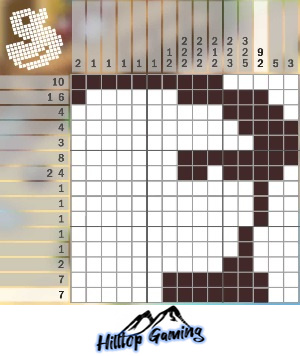 Solution to the G18 Back Flip puzzle on Picture Cross in the World’s Biggest Puzzle pack.