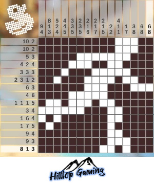 Solution to the G3 Skater puzzle on Picture Cross in the World’s Biggest Puzzle pack.