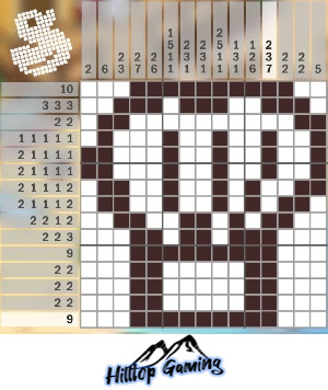 Solution to the H17 Chef's Hat puzzle on Picture Cross in the World’s Biggest Puzzle pack.