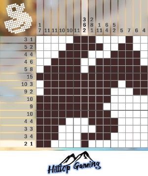 Solution to the H20 Jockey puzzle on Picture Cross in the World’s Biggest Puzzle pack.