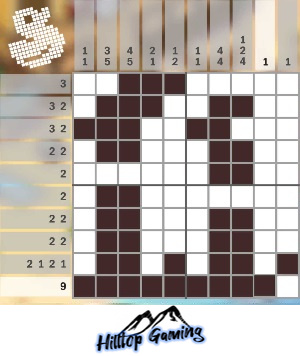 Solution to the I10 Candles puzzle on Picture Cross in the World’s Biggest Puzzle pack.
