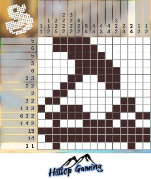 Solution to the I14 Sun Bathing puzzle on Picture Cross in the World’s Biggest Puzzle pack.