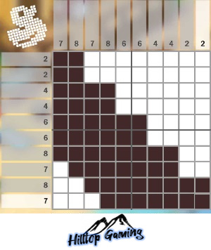 Solution to the J13 Stairway puzzle on Picture Cross in the World’s Biggest Puzzle pack.