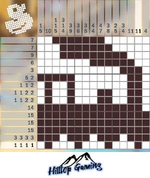 Solution to the J2 Steam Train puzzle on Picture Cross in the World’s Biggest Puzzle pack.