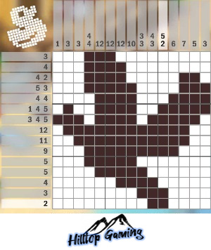 Solution to the K1 Dove puzzle on Picture Cross in the World’s Biggest Puzzle pack.