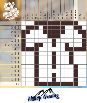 Solution to the L15 Shirt puzzle on Picture Cross in the World’s Biggest Puzzle pack.
