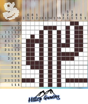 Solution to the L17 Cactus puzzle on Picture Cross in the World’s Biggest Puzzle pack.