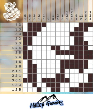 Solution to the M18 Surfer puzzle on Picture Cross in the World’s Biggest Puzzle pack.