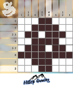 Solution to the M3 Christmas Tree puzzle on Picture Cross in the World’s Biggest Puzzle pack.