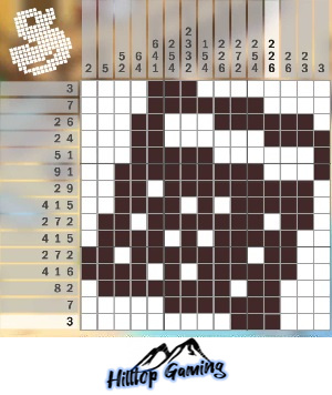 Solution to the N14 Pocket Calculator puzzle on Picture Cross in the World’s Biggest Puzzle pack.