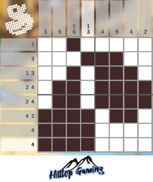 Solution to the N2 Jingle Bells puzzle on Picture Cross in the World’s Biggest Puzzle pack.