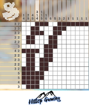 Solution to the N3 Saxophone puzzle on Picture Cross in the World’s Biggest Puzzle pack.