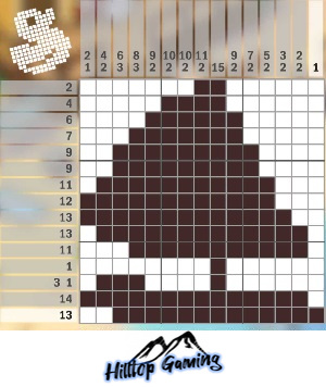 Solution to the O19 Yacht puzzle on Picture Cross in the World’s Biggest Puzzle pack.