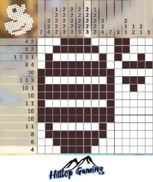 Solution to the O3 Wasp's Nest puzzle on Picture Cross in the World’s Biggest Puzzle pack.