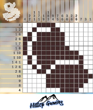 Solution to the O6 Gramophone puzzle on Picture Cross in the World’s Biggest Puzzle pack.