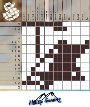 Solution to the P14 Deck Chair puzzle on Picture Cross in the World’s Biggest Puzzle pack.