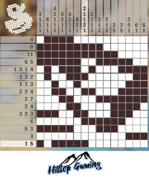 Solution to the P16 Boat puzzle on Picture Cross in the World’s Biggest Puzzle pack.