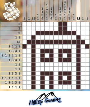 Solution to the P2 House puzzle on Picture Cross in the World’s Biggest Puzzle pack.