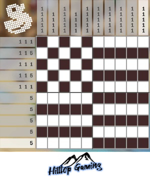 Solution to the Q1 Star Spangled! puzzle on Picture Cross in the World’s Biggest Puzzle pack.