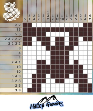Solution to the Q14 Weight Lifter puzzle on Picture Cross in the World’s Biggest Puzzle pack.