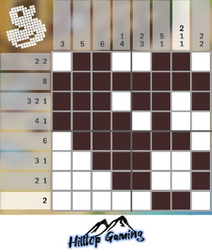 Solution to the R14 Log puzzle on Picture Cross in the World’s Biggest Puzzle pack.