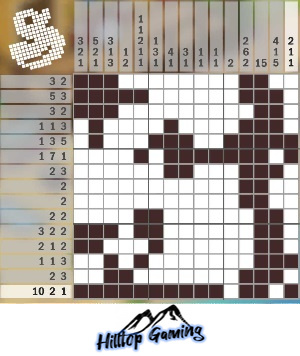 Solution to the R9 Watering Plants puzzle on Picture Cross in the World’s Biggest Puzzle pack.
