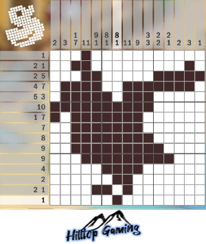 Solution to the T13 Puffin puzzle on Picture Cross in the World’s Biggest Puzzle pack.