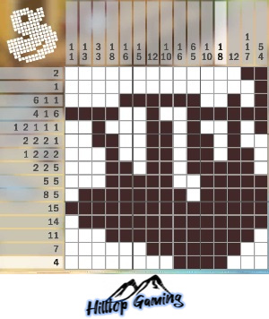 Solution to the T2 Sloth puzzle on Picture Cross in the World’s Biggest Puzzle pack.