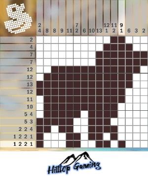 Solution to the T9 Lamb puzzle on Picture Cross in the World’s Biggest Puzzle pack.