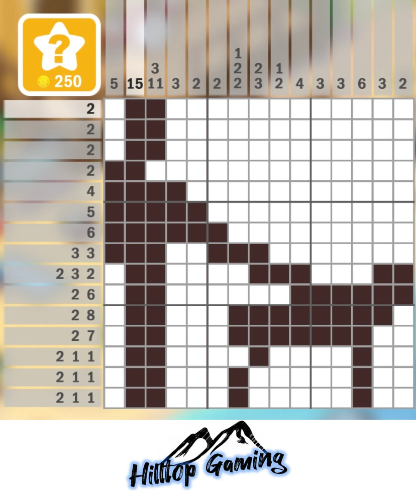 Solution to the B2 Guide Dog puzzle on Picture Cross in the Pet Store Pack. 