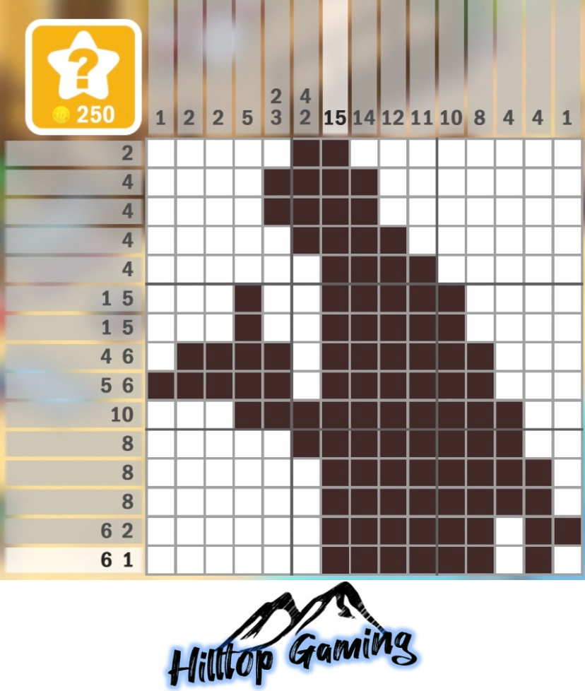 Solution to the I10 Waiter puzzle on Picture Cross in the Restaurant Pack.