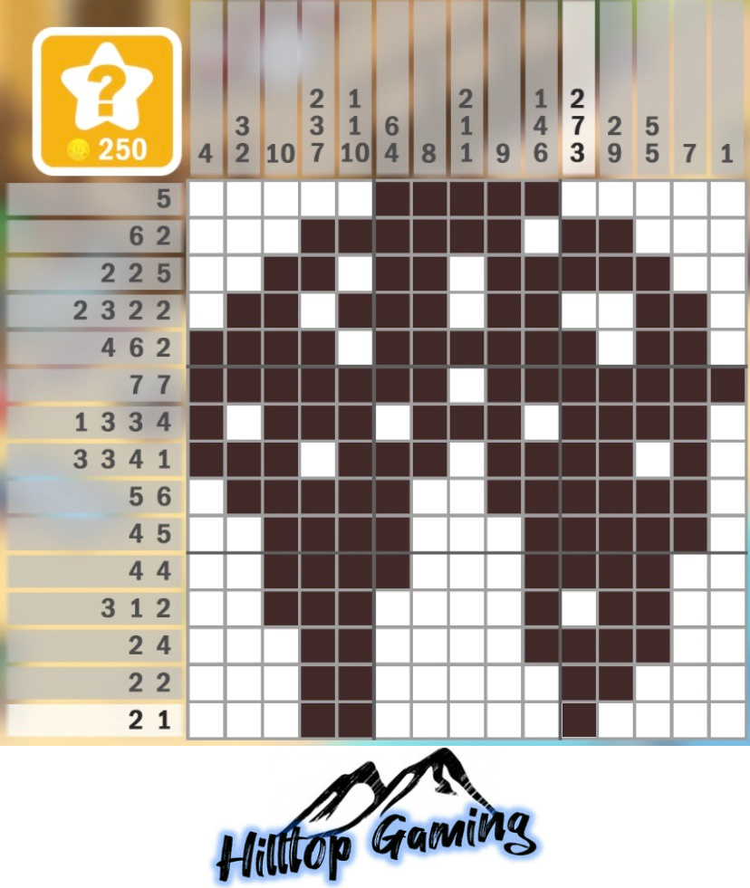 Solution to the J7 Teriyaki puzzle on Picture Cross in the Restaurant Pack.