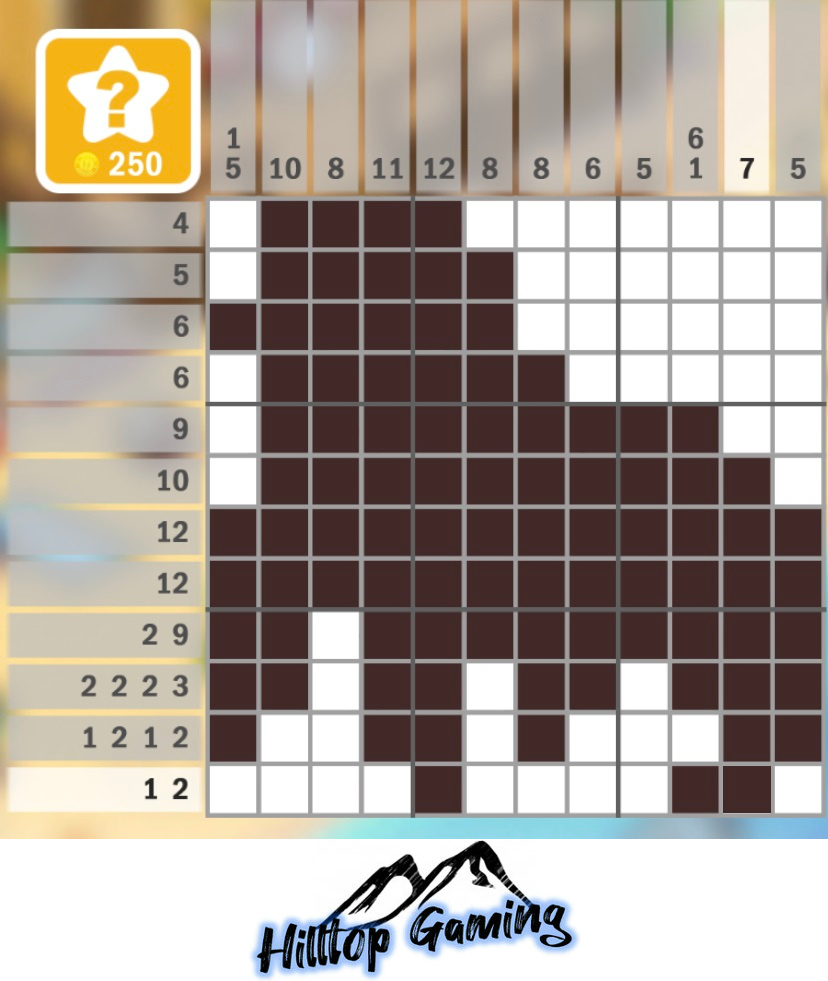 Solution to the D7 Gorilla puzzle on Picture Cross in the Wild Animals Pack.