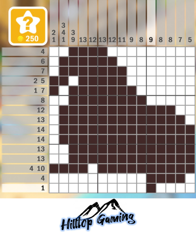 Solution to the E2 Walrus puzzle on Picture Cross in the Wild Animals Pack.