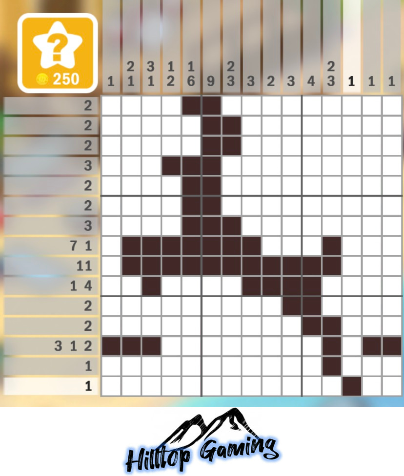 Solution to the F2 Reindeer puzzle on Picture Cross in the Wild Animals Pack.