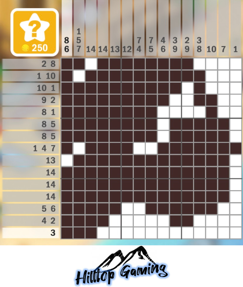 Solution to the G1 Muskox puzzle on Picture Cross in the Wild Animals Pack.