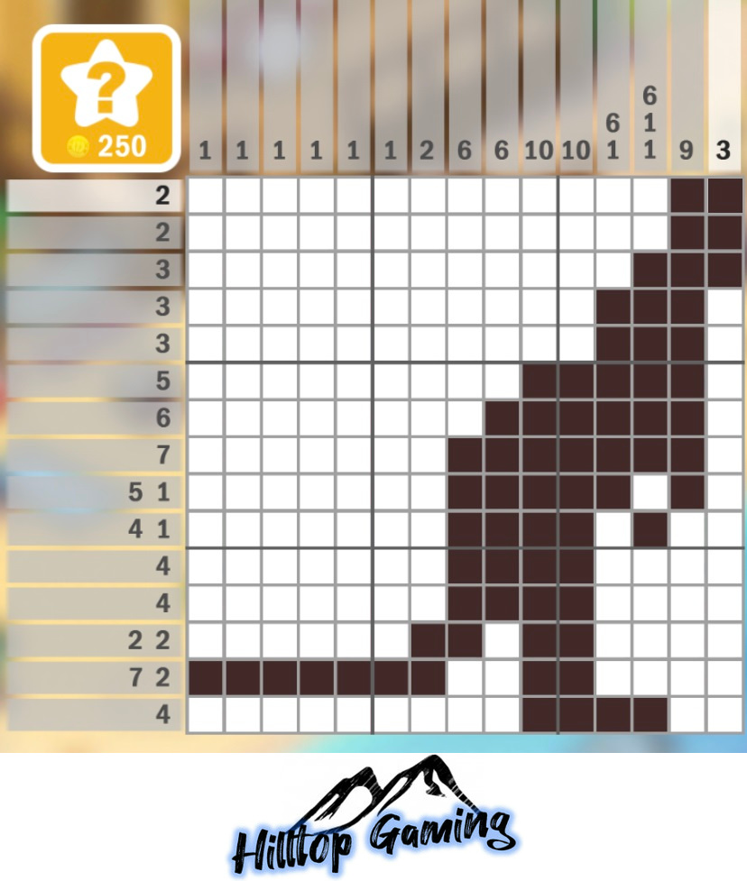 Solution to the I8 Kangaroo puzzle on Picture Cross in the Wild Animals Pack.