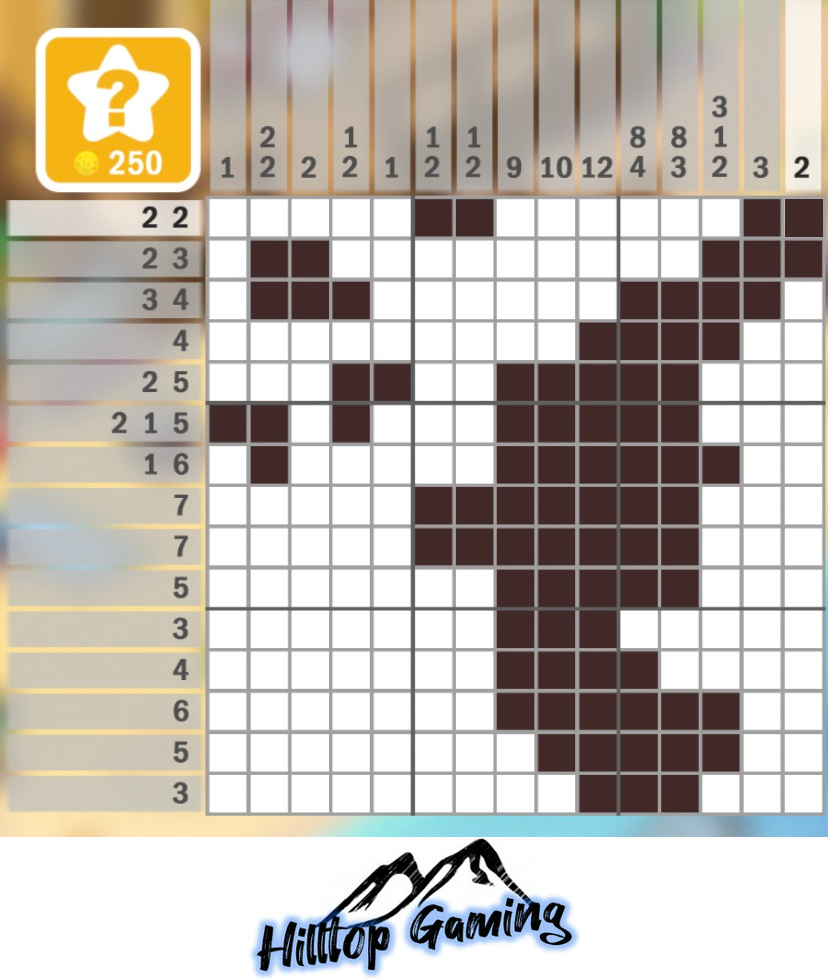 Solution to the J10 Platypus puzzle on Picture Cross in the Wild Animals Pack.