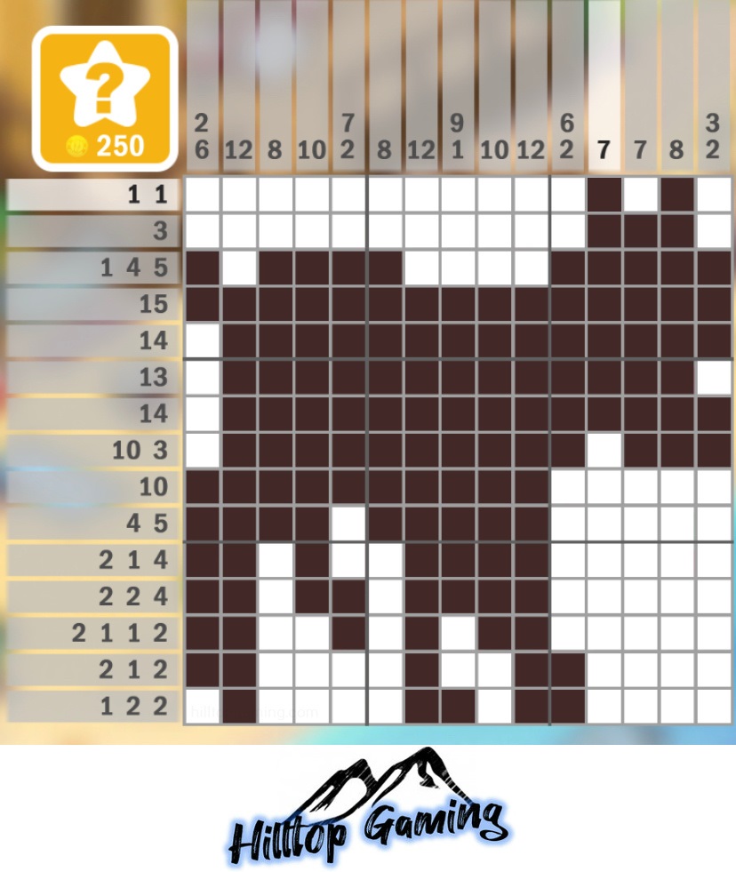 Solution to the F12 Dog puzzle on Picture Cross in the After Dark Puzzle pack.