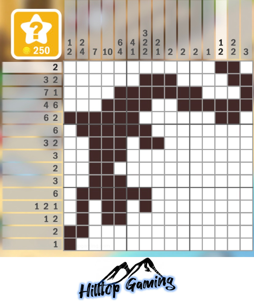 Solution to the I12 Lizard puzzle on Picture Cross in the After Dark Puzzle pack.