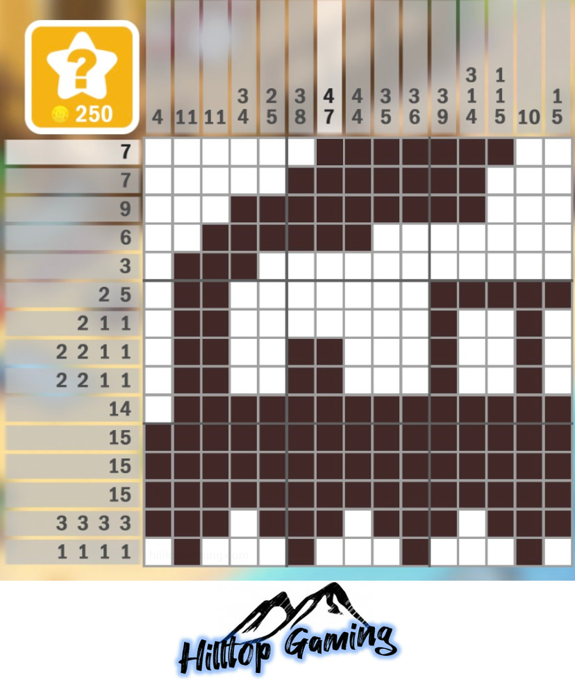 Solution to the K2 Steam Train puzzle on Picture Cross in the After Dark Puzzle pack.