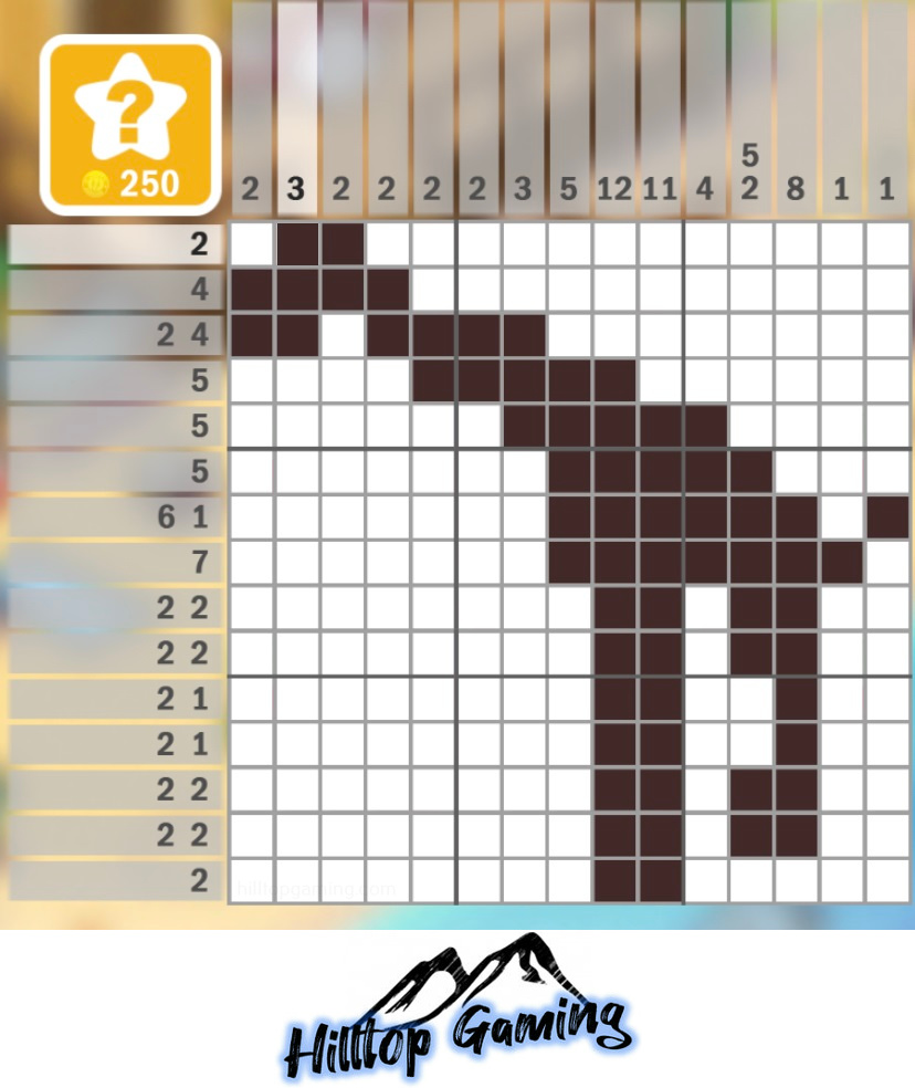 Solution to the N4 Giraffe puzzle on Picture Cross in the After Dark Puzzle pack.
