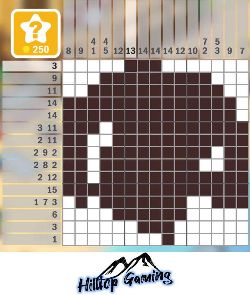 Solution to the Q9 Woolly Jumper puzzle on Picture Cross in the After Dark Puzzle pack.